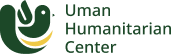 Uman Humanitarian Center logo, a green bird