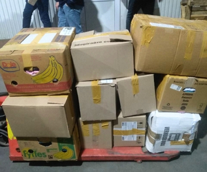 Aid being prepared for shipment