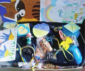 New Year greetings for the soldiers from little Ukrainians