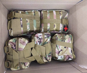 Sending first aid kits for soldiers